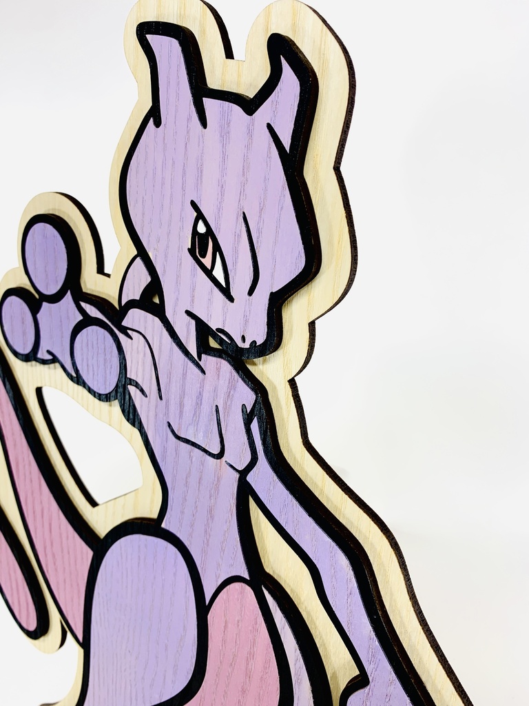 Décoration Murale Pokémon // Mewtwo 